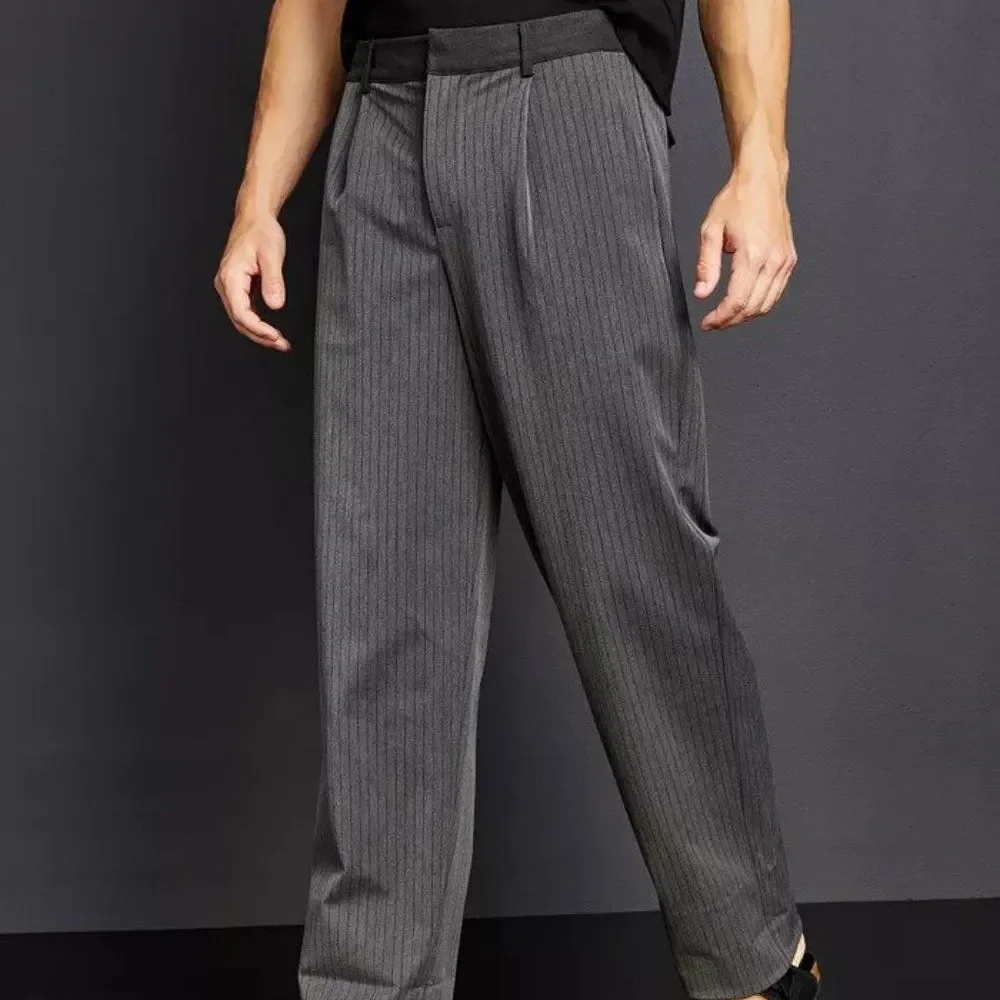 Royalty by Maluma Men's Relaxed-Fit Pinstripe Suit Pants